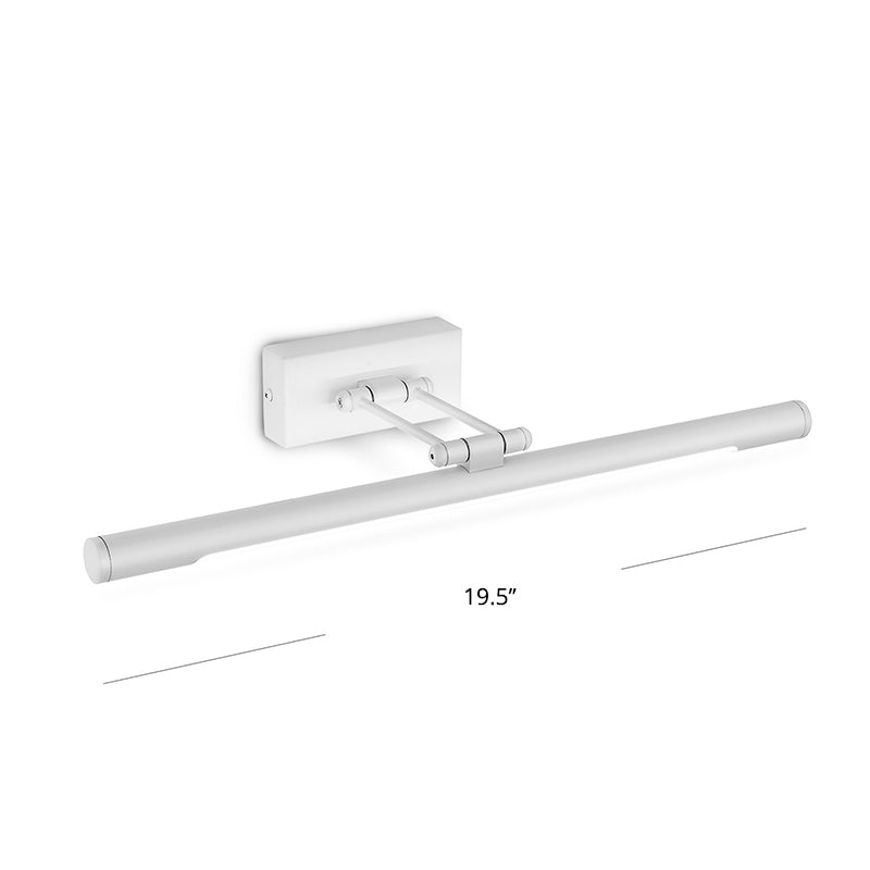 Rotatable Tubular Vanity Wall Sconce Antique Style Metal LED Wall Mount Lighting | Kalsten