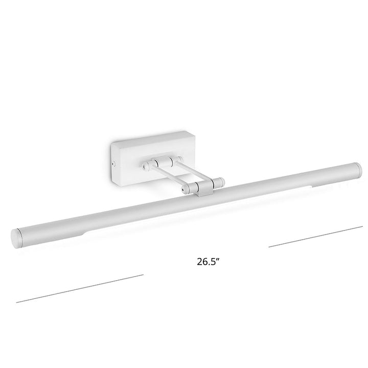 Rotatable Tubular Vanity Wall Sconce Antique Style Metal LED Wall Mount Lighting | Kalsten