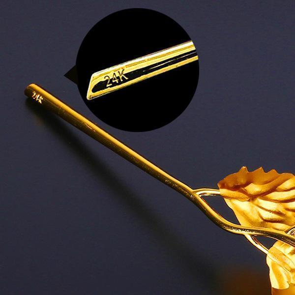24K Gold Foil Rose With Box | Kalsten