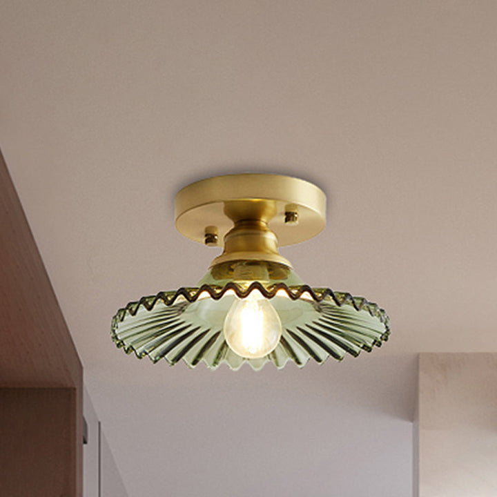 Vintage Glass Flush Mount Ceiling Lamp Kalsten
