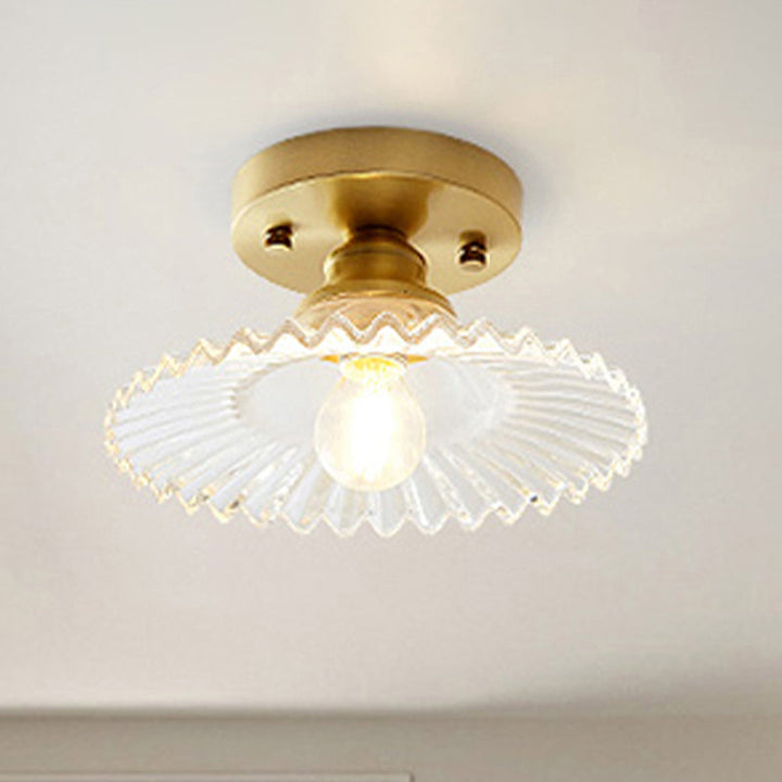 Vintage Glass Flush Mount Ceiling Lamp Kalsten