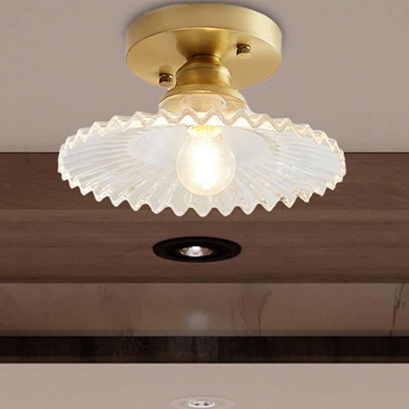 Vintage Glass Flush Mount Ceiling Lamp Kalsten