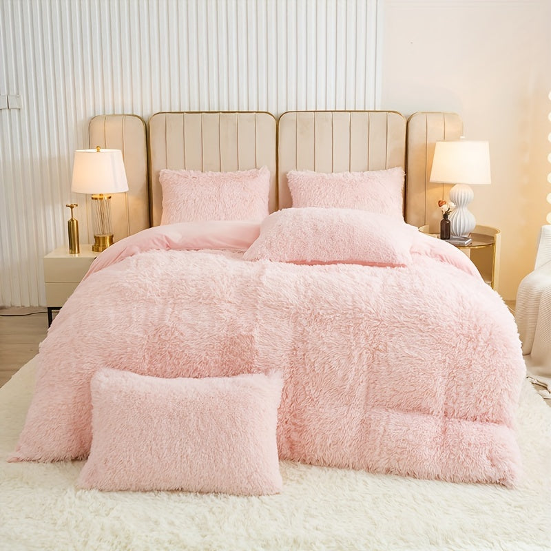 Ultra Soft Plush Duvet Cover Set with Zipper - Luxury & Comfort Kalsten