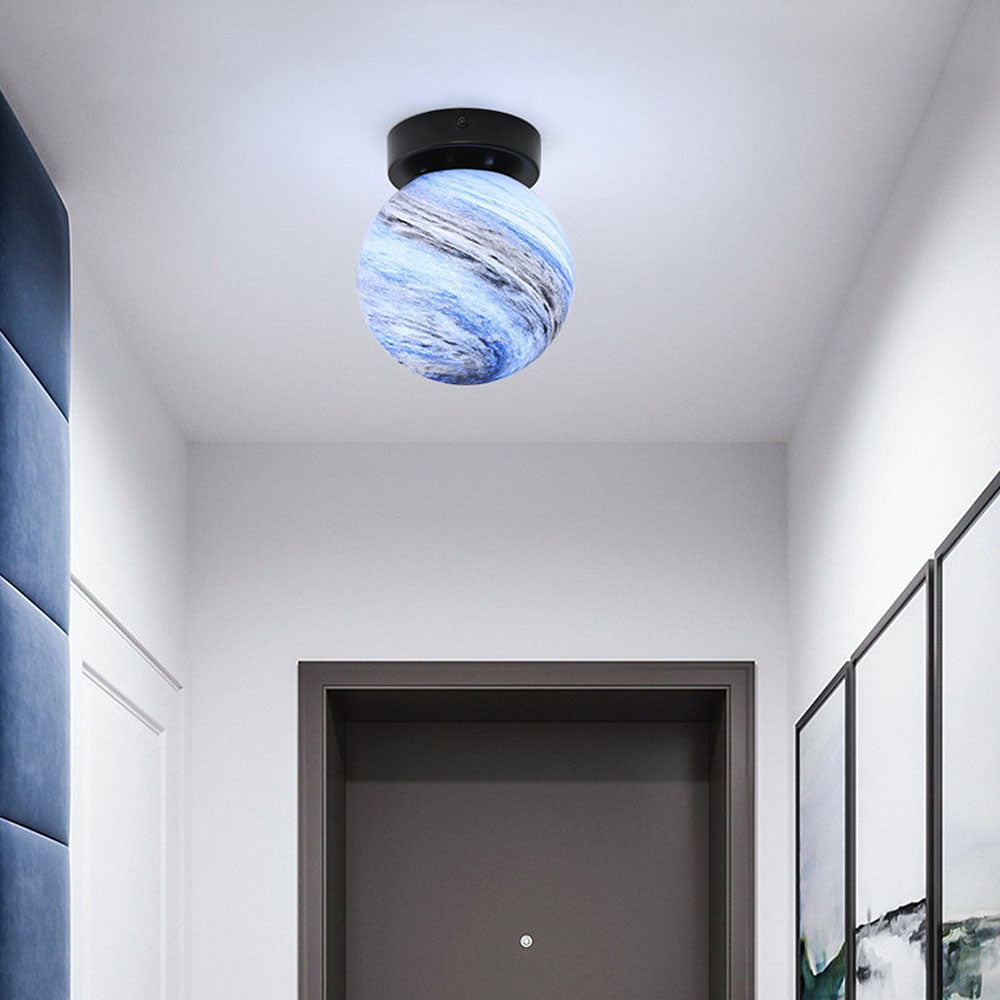 Modern Glass Globe Ceiling Light Noxord