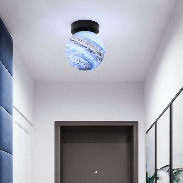 Modern Glass Globe Ceiling Light Noxord