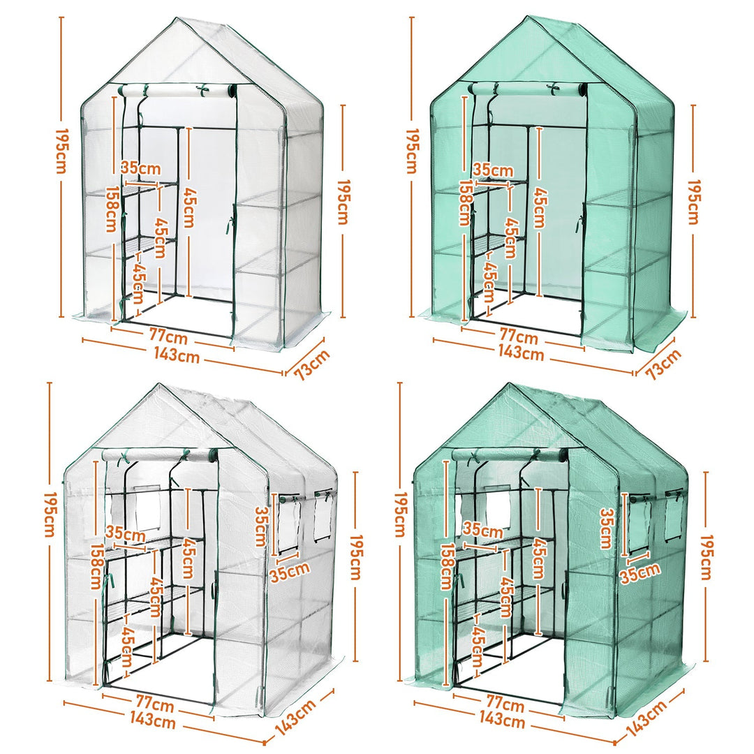Greenhouse Film Greenhouse with Shelves | Kalsten