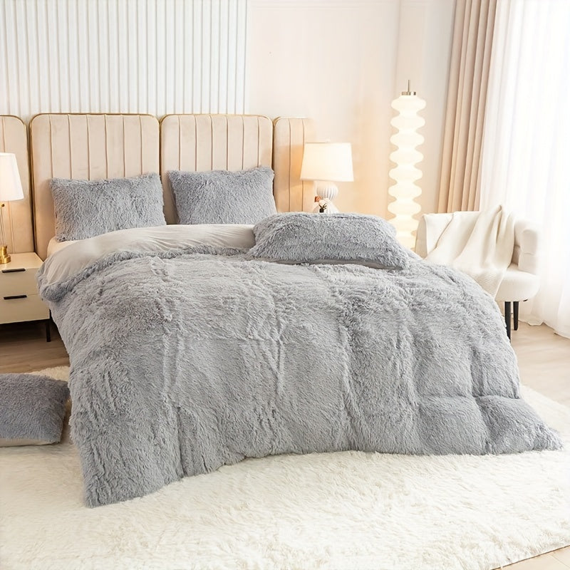 Ultra Soft Plush Duvet Cover Set with Zipper - Luxury & Comfort Kalsten