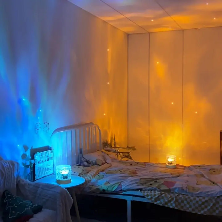 Color-Changing LED Lamp – 16 Colors, Northern Lights
