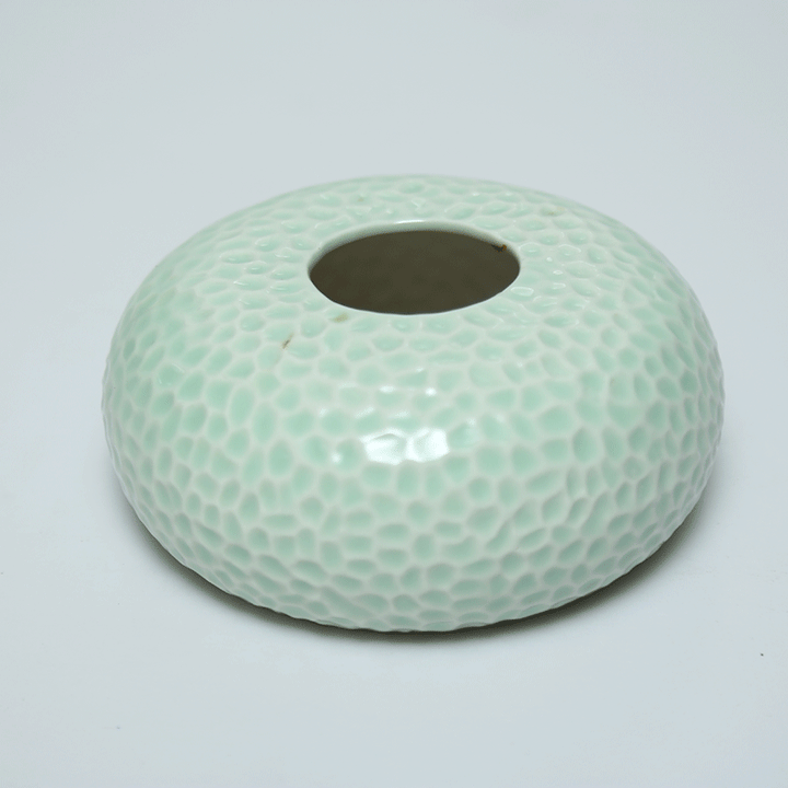 Structured Ceramic Decorative Centerpiece