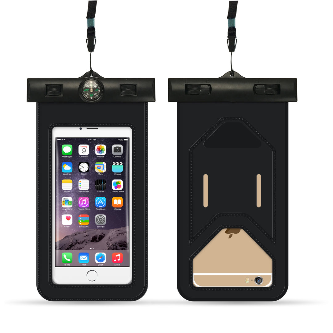 Waterproof smartphone case with card slot and integrated compass Kalsten