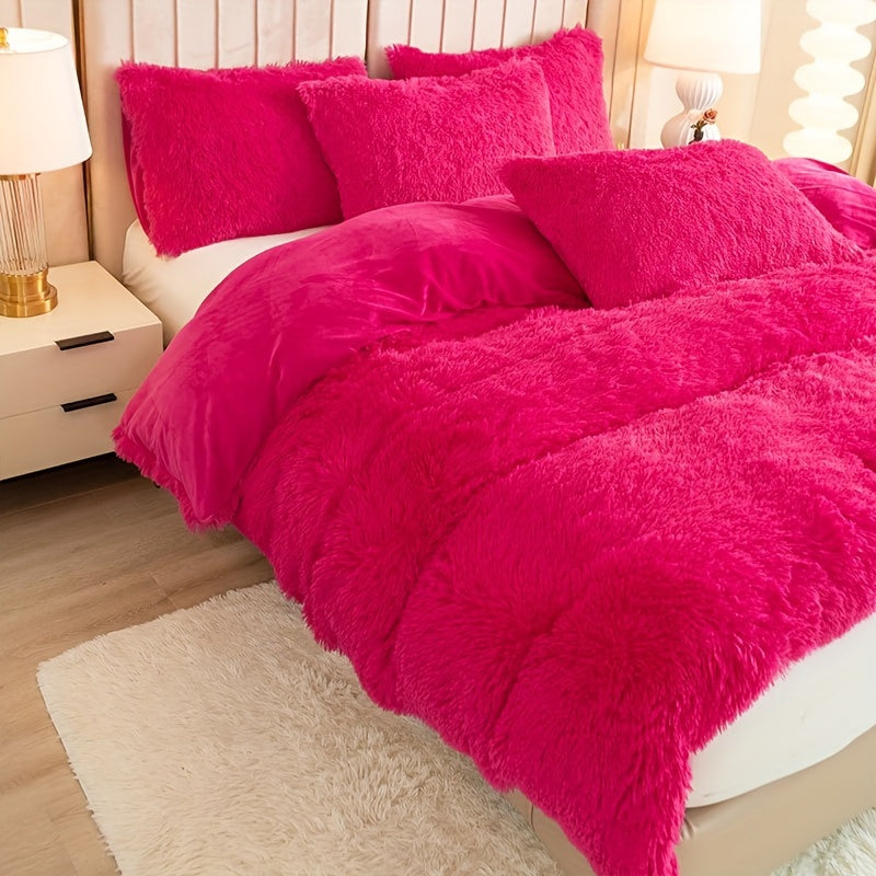 Ultra Soft Plush Duvet Cover Set with Zipper - Luxury & Comfort Kalsten