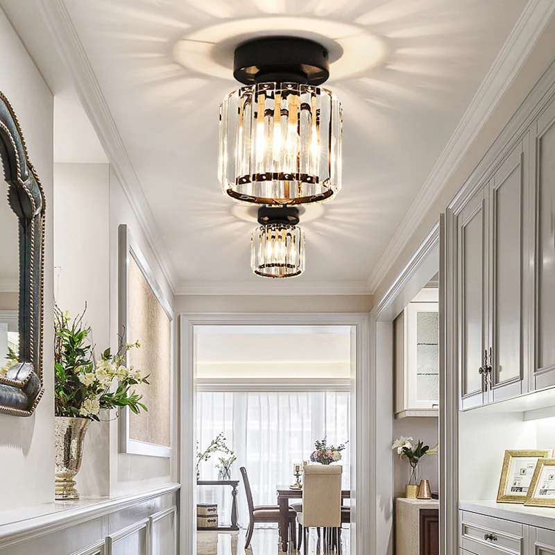 Crystal Glass Modern Ceiling Lamp Noxord
