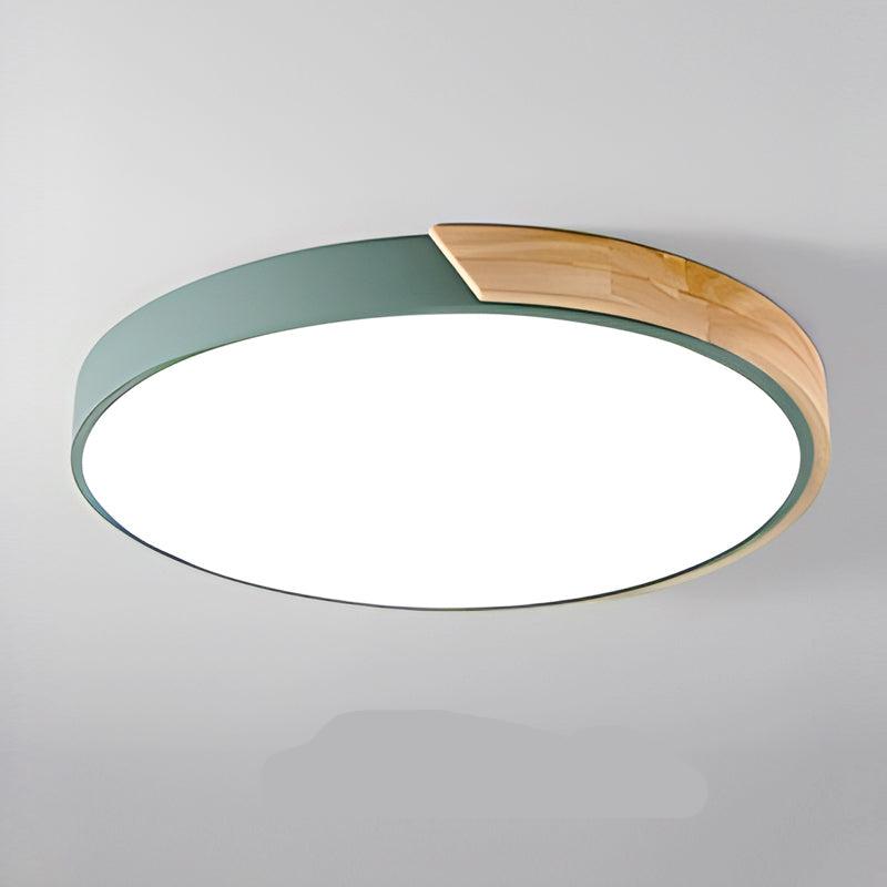 Modern Recessed Wood LED Ceiling Lamp Noxord