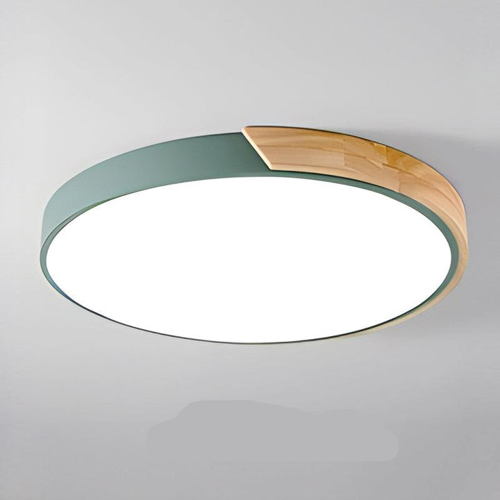 Modern Recessed Wood LED Ceiling Lamp Noxord