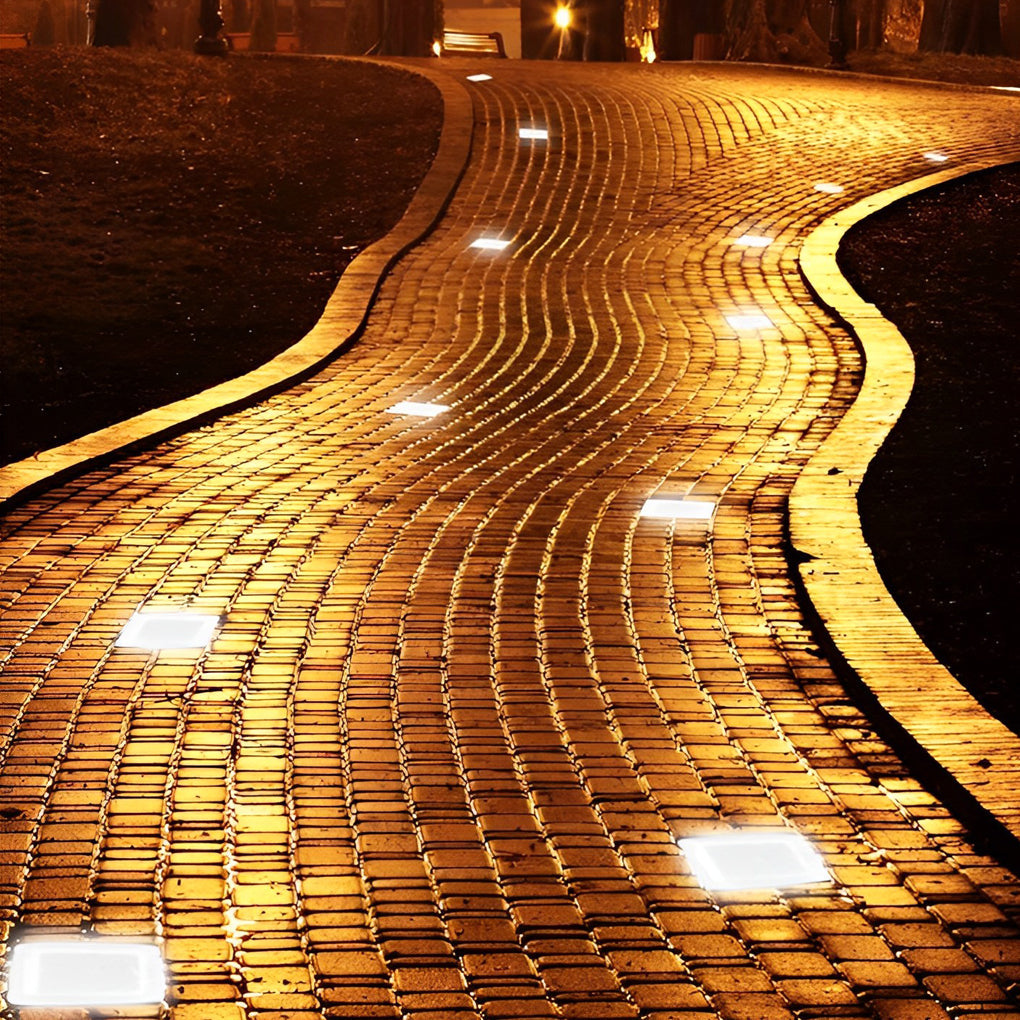 Solar Glass Brick Pathway Light Noxord
