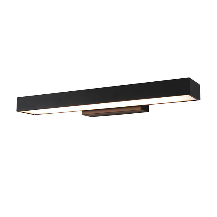 Outdoor Motion Sensor Black Rectangle Wall Light | Kalsten