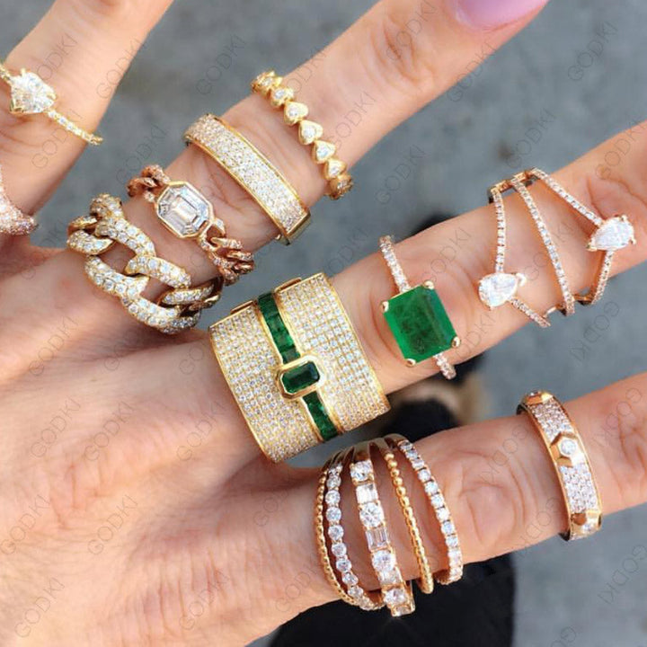 Noxord | Monaco Design Luxury Statement Stackable Ring For Women