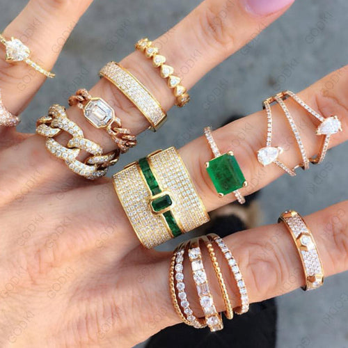 Noxord | Monaco Design Luxury Statement Stackable Ring For Women