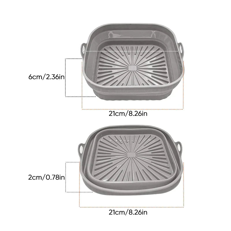 Air Fryer Silicone Grill Pan Reusable Baking Tray | Kalsten