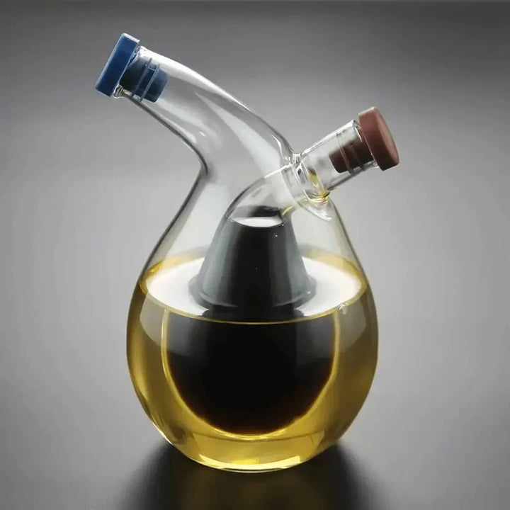 Kalsten | Oil & Vinegar Dispenser – Double Glass Bottle for Stylish Serving & Storing