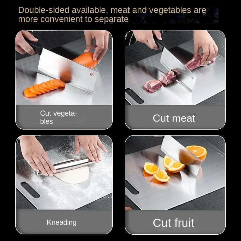 Kalsten | CHEFSTEEL – Cutting board made of stainless steel, robust & easy to clean for hygienic work