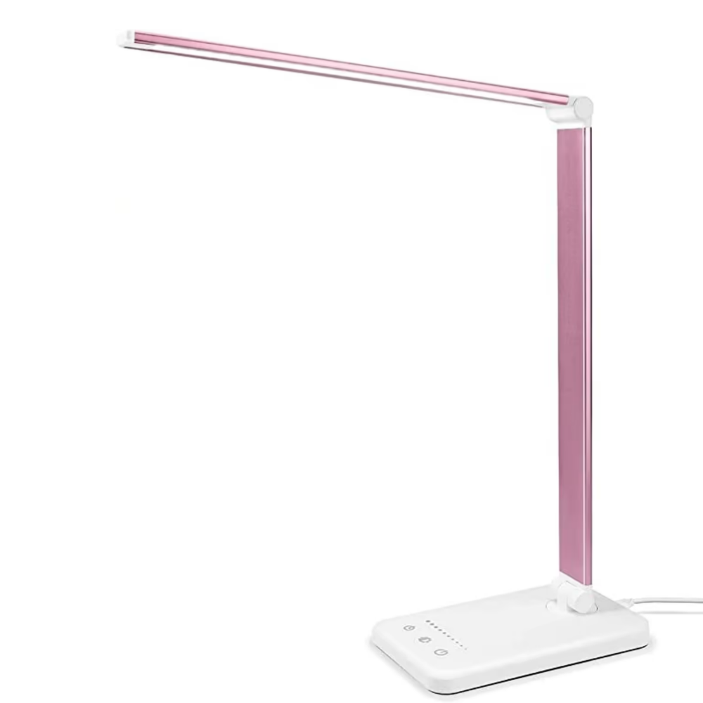LED Desk Lamp - Table Lamp with USB Charging Port, 5 Light Settings and Brightness Levels Noxord