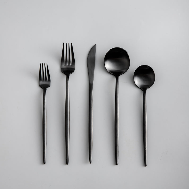 Modern Luxe Cutlery Set of Stainless Steel in Stylish Colors Noxord