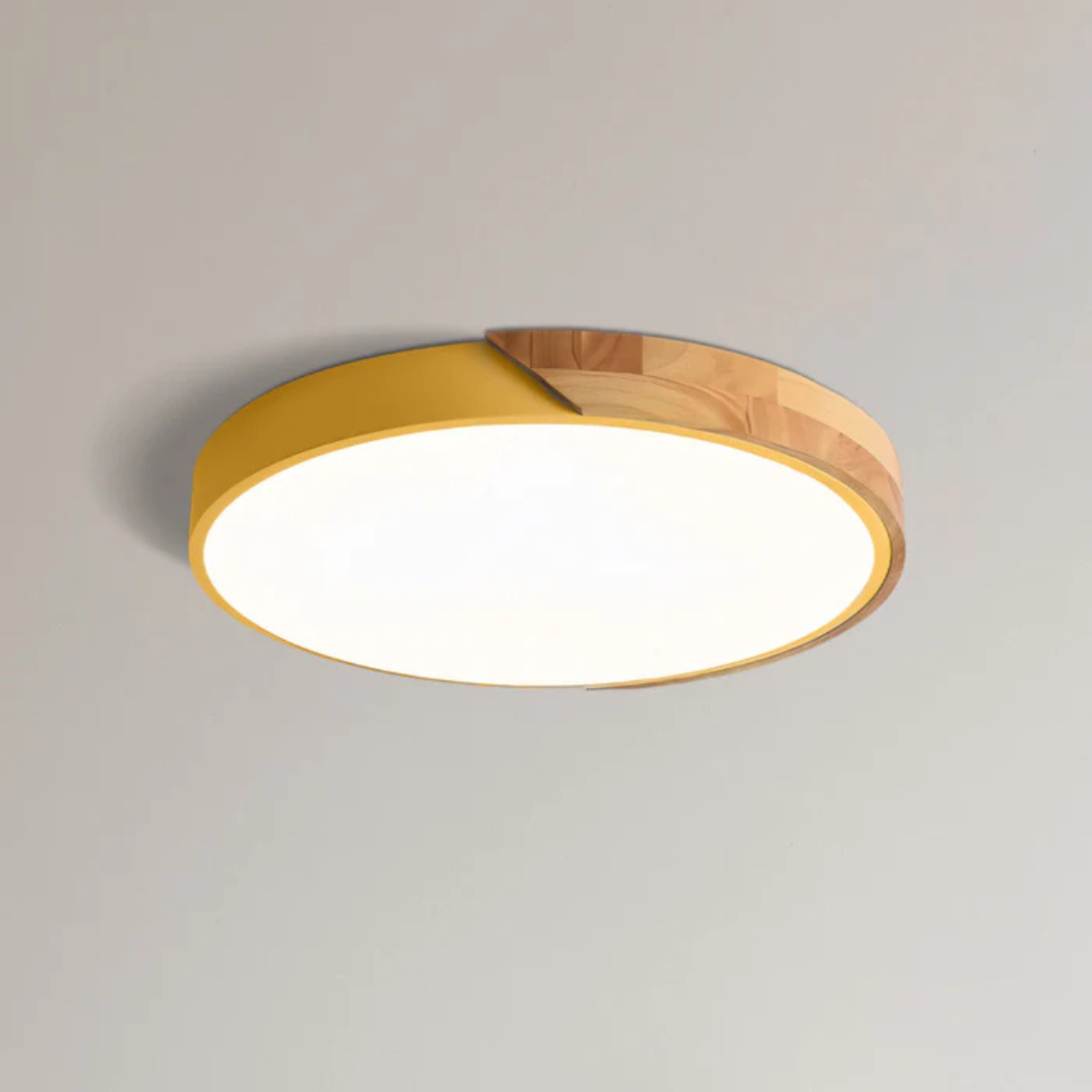 Wood LED Ceiling Lamp – Energy Efficient
