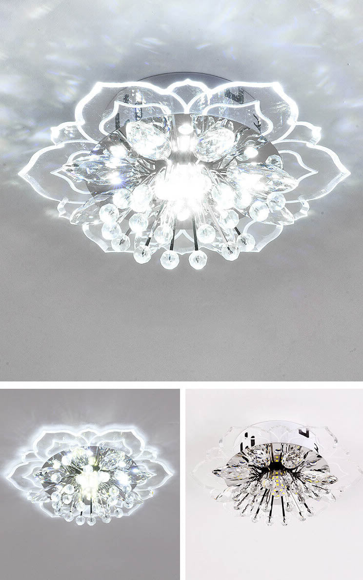 Kalsten GlowPetal | LED Crystal Ceiling Light | Flower Shaped, RGB Color Changing & Energy Efficient