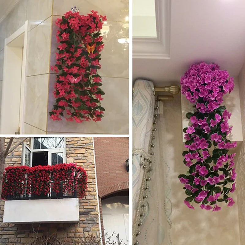 Purple simulated hanging basket | Kalsten