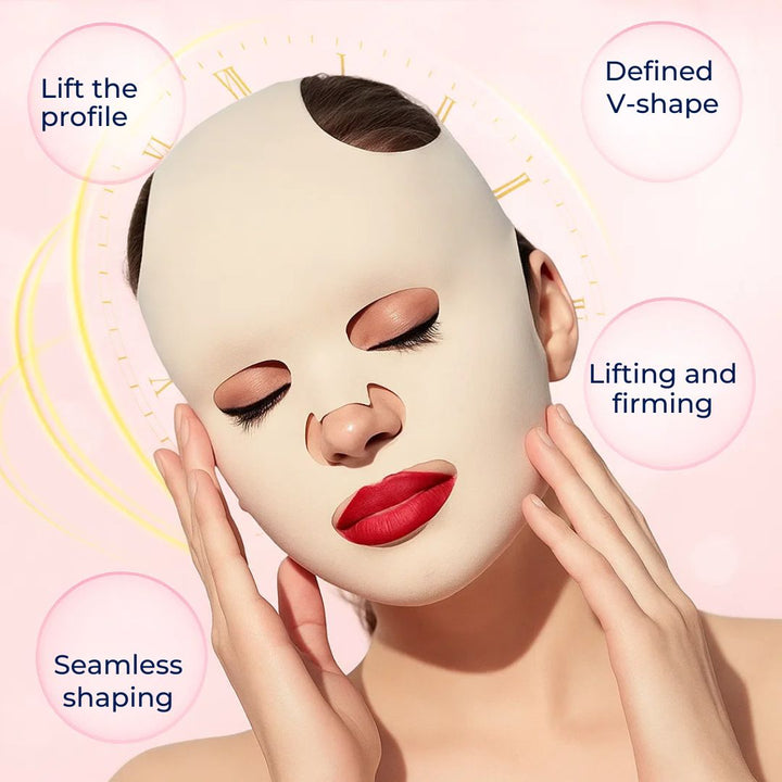 FirmLift | Anti‑Wrinkle Face Lift Mask – Reusable Compression – Soft Ergonomic Fit – Overnight Firming & Tightening for Mature Skin Noxord