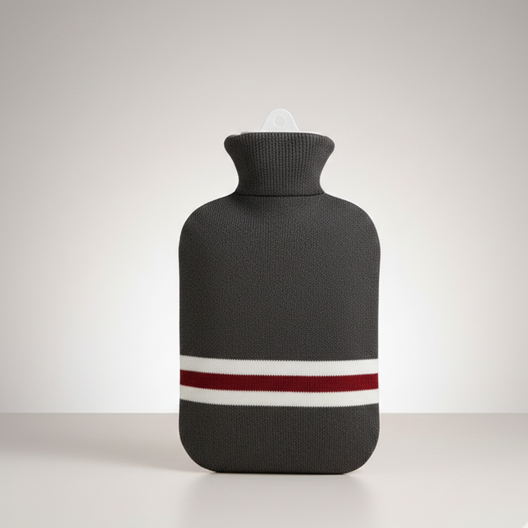 Hot water bottle 2L with knitted cover | Kalsten