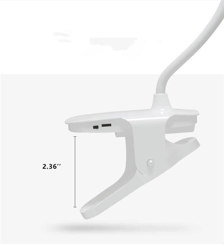 Simple LED Clip Desk Lamp rechargeable Eye Protection Night Light | Noxord