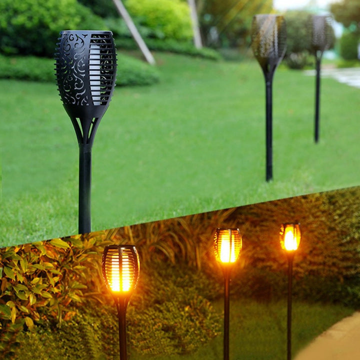 2 PCS Solar Led Torch Light Dancing Flame Edition | Kalsten