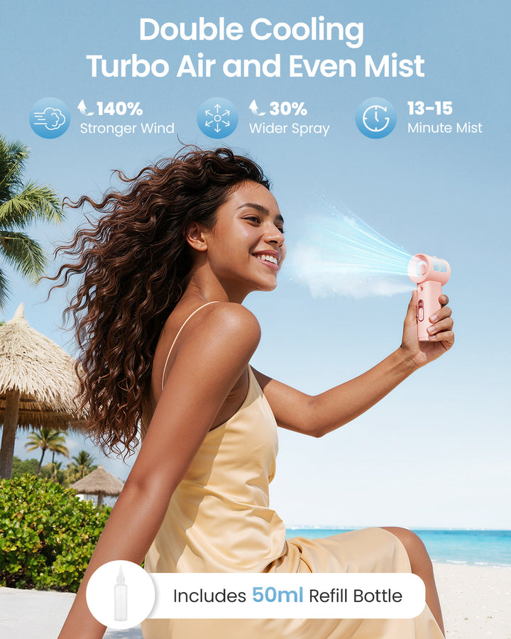 Portable Misting Fan - 5-Speed High-Power Handheld Fan | Kalsten