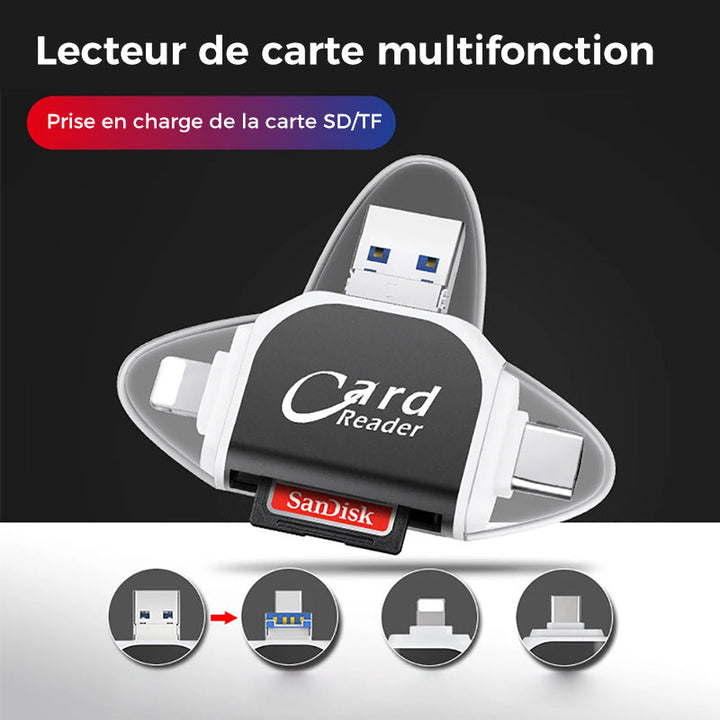 Universal 4-in-1 Sd Tf Card Reader | Kalsten