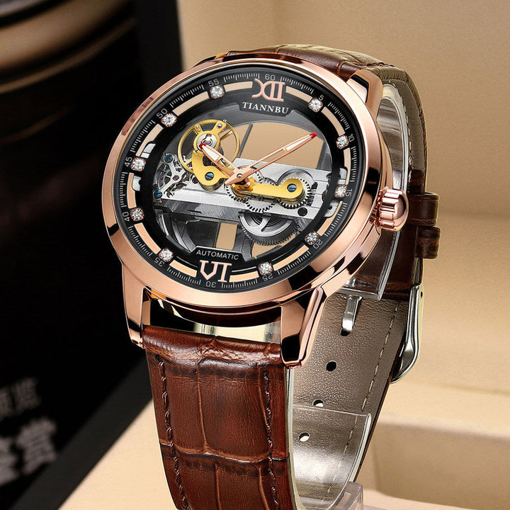 Noxord | Skeleton Tourbillon Ultra Thin Automatic Mechanical Watch