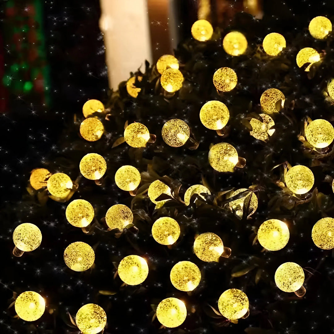 LumeGlobe – Solar Crackled Glass Garden Lights