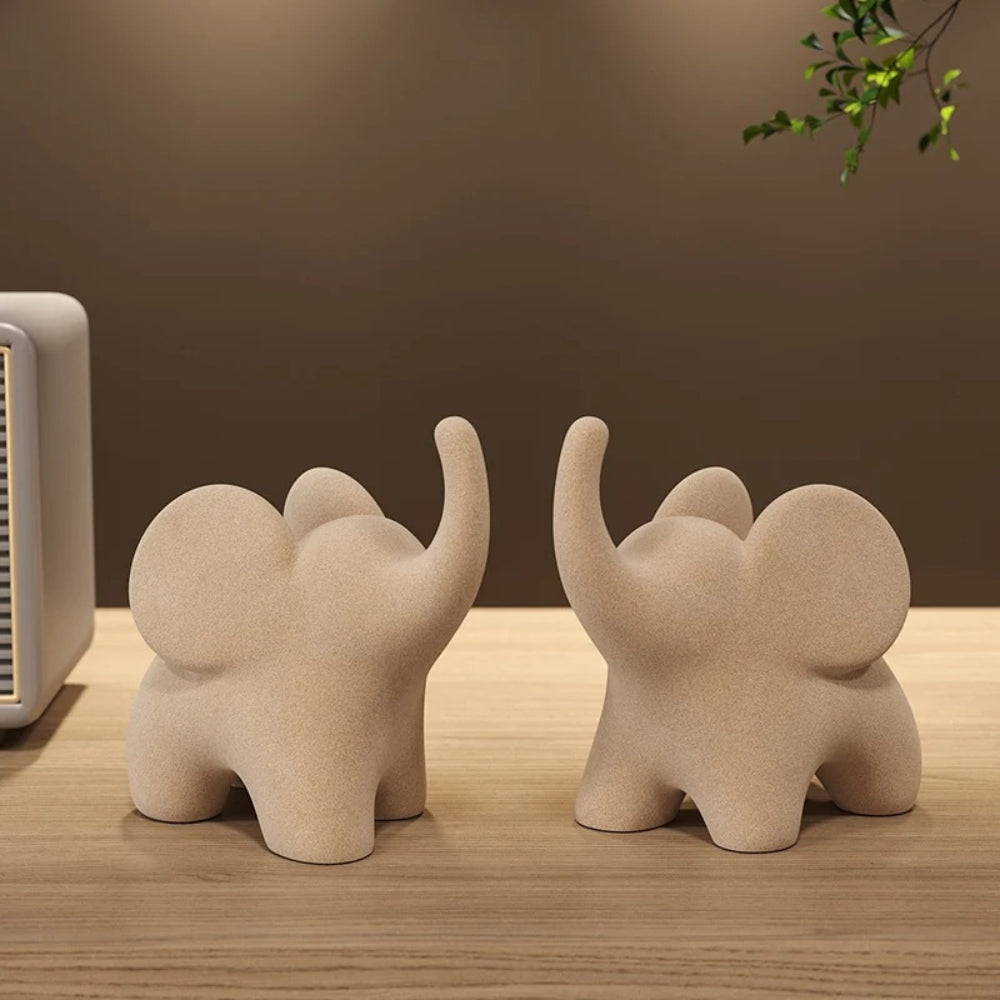 Noxord | Eclectic Elephant Resin Figurines