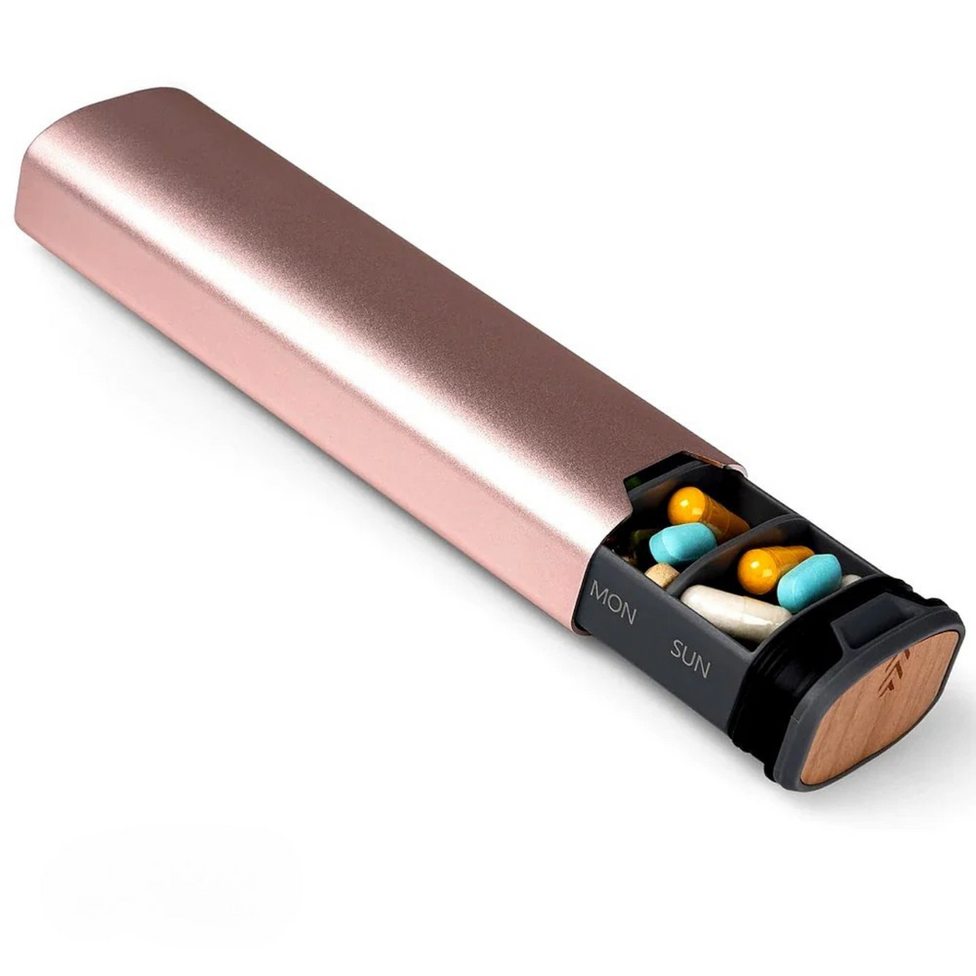 Kalsten | 7-Day Medication Organizer – Compact Leakproof Pillbox for Home and Travel