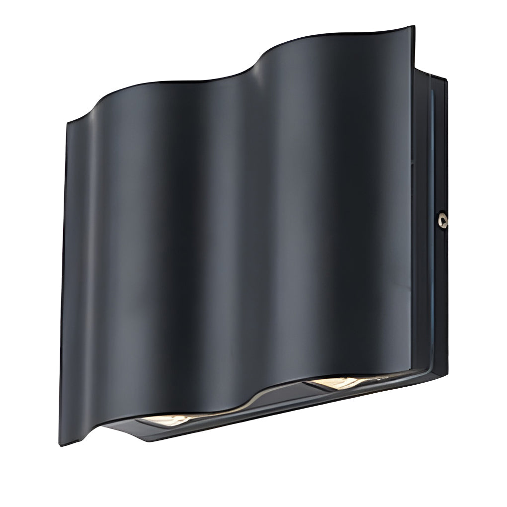 Modern Black LED Outdoor Wall Sconce Noxord