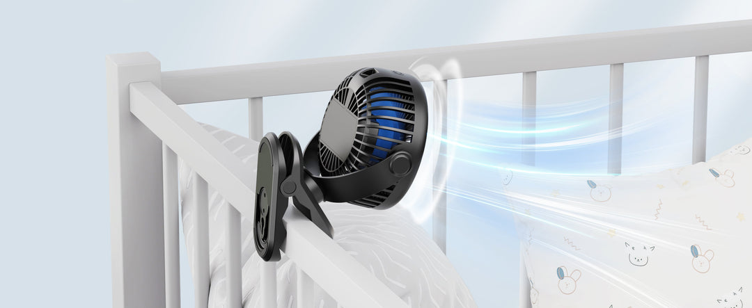 Portable Clip on Fan - Battery Operated Stroller Fan | Kalsten