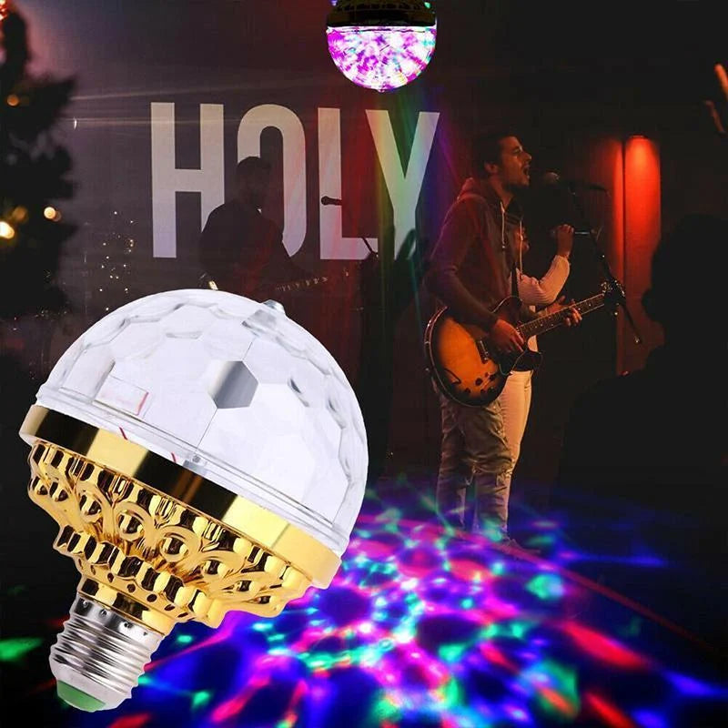 DiscoSpin LED Party Lamp – Rotating RGB Ambient Lighting 3W | Kalsten