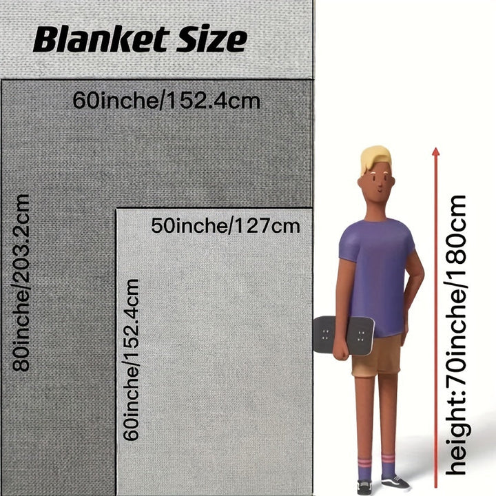 Chic Sherpa Fleece Blanket for Optimal Comfort Noxord