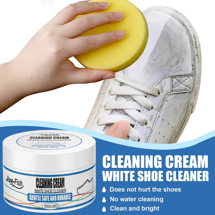 Kalsten | 2-piece set white shoe cleaning cream – gentle stain remover for brilliantly clean shoes!