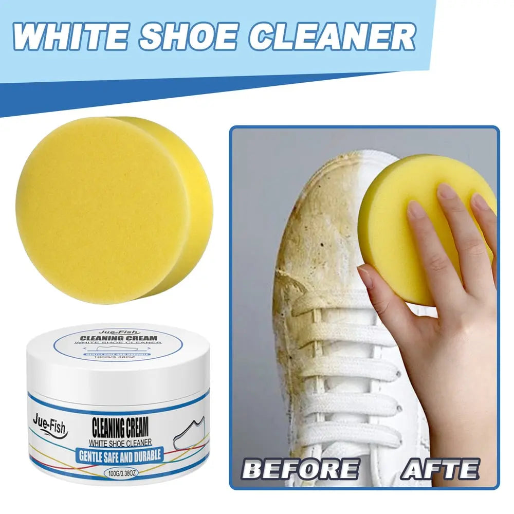 Kalsten | 2-piece set white shoe cleaning cream – gentle stain remover for brilliantly clean shoes!