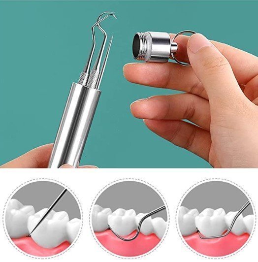 Clean Pick - 7 Piece Stainless Steel Toothpick Set | Kalsten