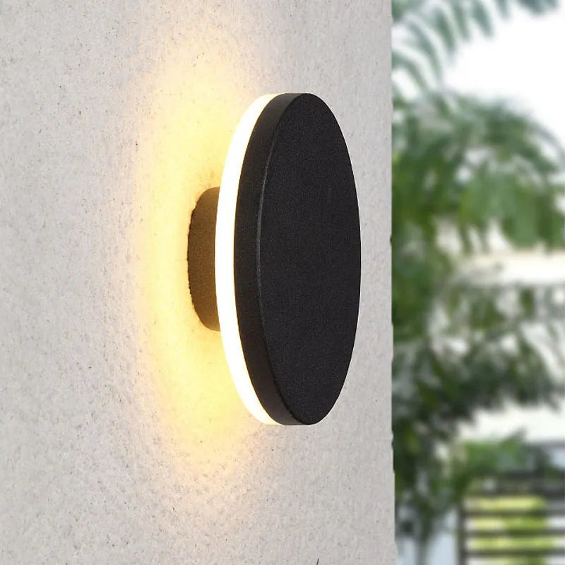 Modern Black Outdoor LED Wall Lamp Noxord
