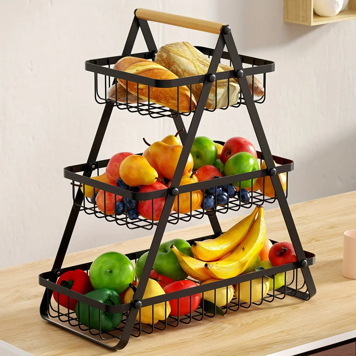 Metal Fruit Basket Kitchen Organizer Kalsten