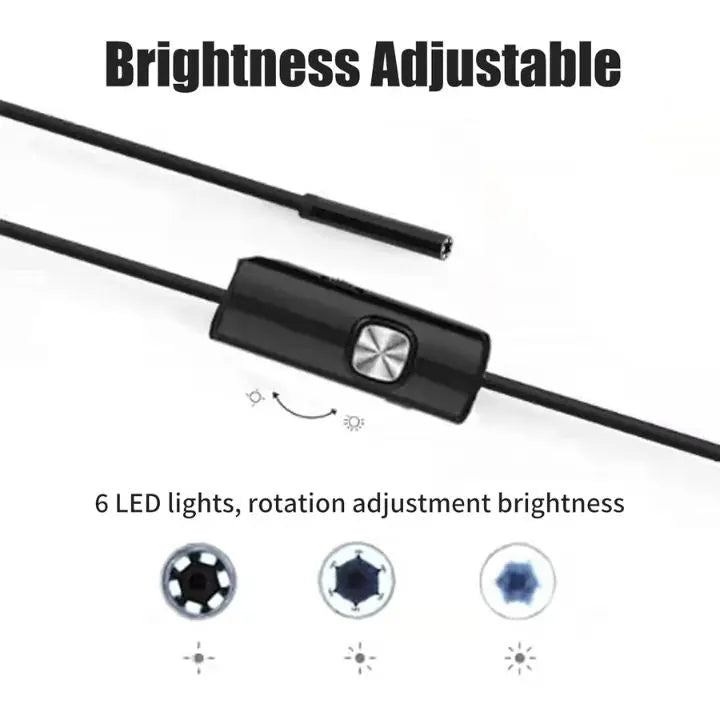 Kalsten | 3-in-1 USB Endoscope Camera – Waterproof, Flexible with 6 LED Lights